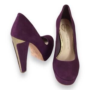 House of Harlow Suede Platform Pumps size 7